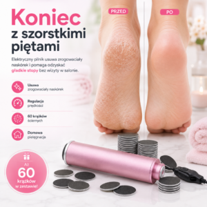 Otulanki - Pilnik do stóp + 60 krążków ściernych